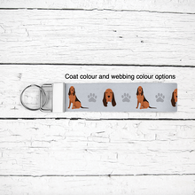 Load image into Gallery viewer, Bloodhound key wristlet