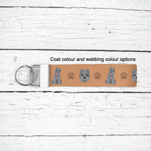 Load image into Gallery viewer, Cairn Terrier key wristlet