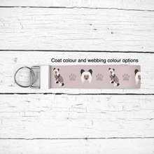 Load image into Gallery viewer, Chinese Crested key wristlet