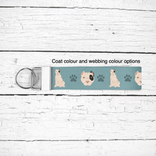 Load image into Gallery viewer, American Staffordshire Terrier (cropped ears) key wristlet