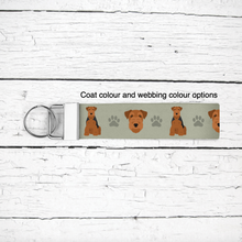 Load image into Gallery viewer, Welsh Terrier key wristlet