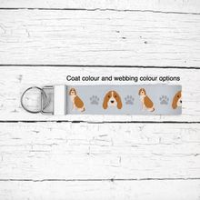 Load image into Gallery viewer, American English Coonhound key wristlet