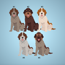 Load image into Gallery viewer, Wirehaired Pointing Griffon Bezel Keychain - personalized