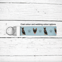 Load image into Gallery viewer, Australian Kelpie key wristlet
