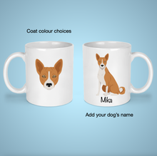 Load image into Gallery viewer, Basenji 11 oz mug personalized