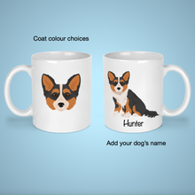 Load image into Gallery viewer, Corgipoo (Corgi/Poodle mix) 11 oz mug personalized