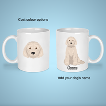 Load image into Gallery viewer, Goldendoodle (Golden Retriever/Poodle mix) 11 oz mug personalized