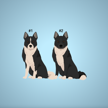 Load image into Gallery viewer, Karelian Bear Dog Bezel Keychain - personalized