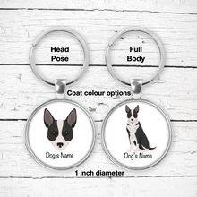 Load image into Gallery viewer, Canaan Dog Bezel Keychain - personalized