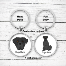 Load image into Gallery viewer, Cane Corso Bezel Keychain - personalized