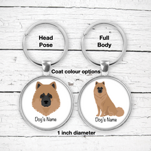 Load image into Gallery viewer, Eurasier Bezel Keychain - personalized