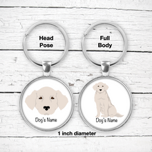 Load image into Gallery viewer, Kuvasz Bezel Keychain - personalized