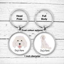 Load image into Gallery viewer, Standard Poodle Bezel Keychain - personalized