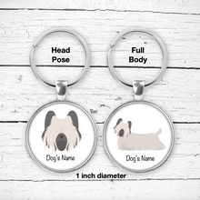 Load image into Gallery viewer, Skye Terrier Bezel Keychain - personalized