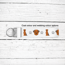 Load image into Gallery viewer, Border Terrier key wristlet