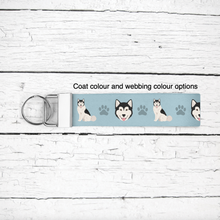 Load image into Gallery viewer, Canadian Eskimo Dog key wristlet