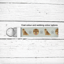 Load image into Gallery viewer, Caucasian Shepherd key wristlet