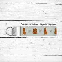 Load image into Gallery viewer, Brussels Griffon (cropped ears) key wristlet