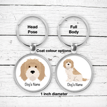 Load image into Gallery viewer, Grand Basset Griffon Vendeen Bezel Keychain - personalized