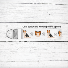 Load image into Gallery viewer, Biewer Terrier key wristlet