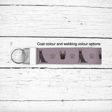 Load image into Gallery viewer, Dutch Shepherd key wristlet