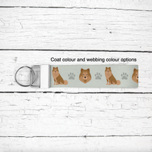 Load image into Gallery viewer, Eurasier key wristlet