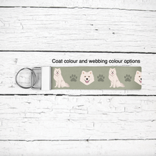Load image into Gallery viewer, Japanese Spitz key wristlet