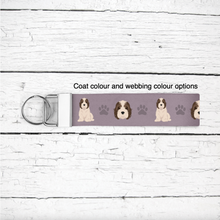 Load image into Gallery viewer, Pomapoo (Pomeranian/Poodle mix) key wristlet