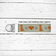 Load image into Gallery viewer, Rhodesian Ridgeback key wristlet