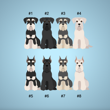 Load image into Gallery viewer, Miniature Schnauzer Bezel Keychain - personalized