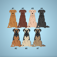 Load image into Gallery viewer, German Sheprador (German Shepherd/Labrador Retriever mix) Vinyl Sticker Set