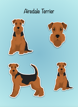 Load image into Gallery viewer, Airedale Terrier Vinyl Sticker Set