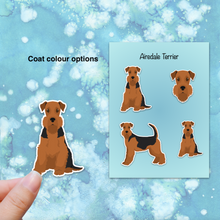 Load image into Gallery viewer, Airedale Terrier Vinyl Sticker Set