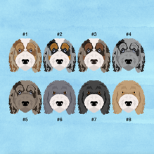 Load image into Gallery viewer, Aussiedoodle (Australian Shepherd/Poodle mix) ID Pet Tag
