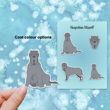 Load image into Gallery viewer, Neapolitan Mastiff (cropped ears) Vinyl Sticker Set
