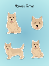Load image into Gallery viewer, Norwich Terrier Vinyl Sticker Set