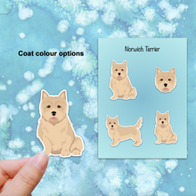 Load image into Gallery viewer, Norwich Terrier Vinyl Sticker Set