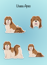 Load image into Gallery viewer, Lhasa Apso Vinyl Sticker Set