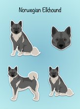Load image into Gallery viewer, Norwegian Elkhound Vinyl Sticker Set
