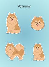 Load image into Gallery viewer, Pomeranian Vinyl Sticker Set