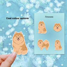 Load image into Gallery viewer, Pomeranian Vinyl Sticker Set