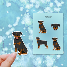 Load image into Gallery viewer, Rottweiler Vinyl Sticker Set