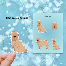 Load image into Gallery viewer, Shar Pei Vinyl Sticker Set