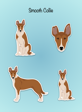 Load image into Gallery viewer, Smooth Collie Vinyl Sticker Set
