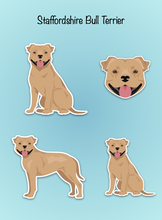 Load image into Gallery viewer, Staffordshire Bull Terrier Vinyl Sticker Set
