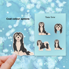 Load image into Gallery viewer, Tibetan Terrier Vinyl Sticker Set