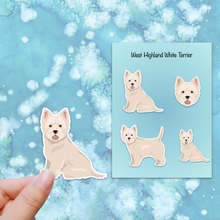 Load image into Gallery viewer, West Highland White Terrier Vinyl Sticker Set