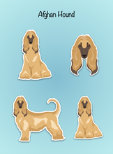 Load image into Gallery viewer, Afghan Hound Vinyl Sticker Set