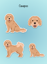 Load image into Gallery viewer, Cavapoo (Cavalier/Poodle mix) Vinyl Sticker Set