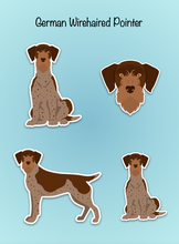 Load image into Gallery viewer, German Wirehaired Pointer Vinyl Sticker Set